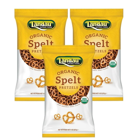 Organic Spelt Pretzels Salted, 8 oz (Pack of 3)