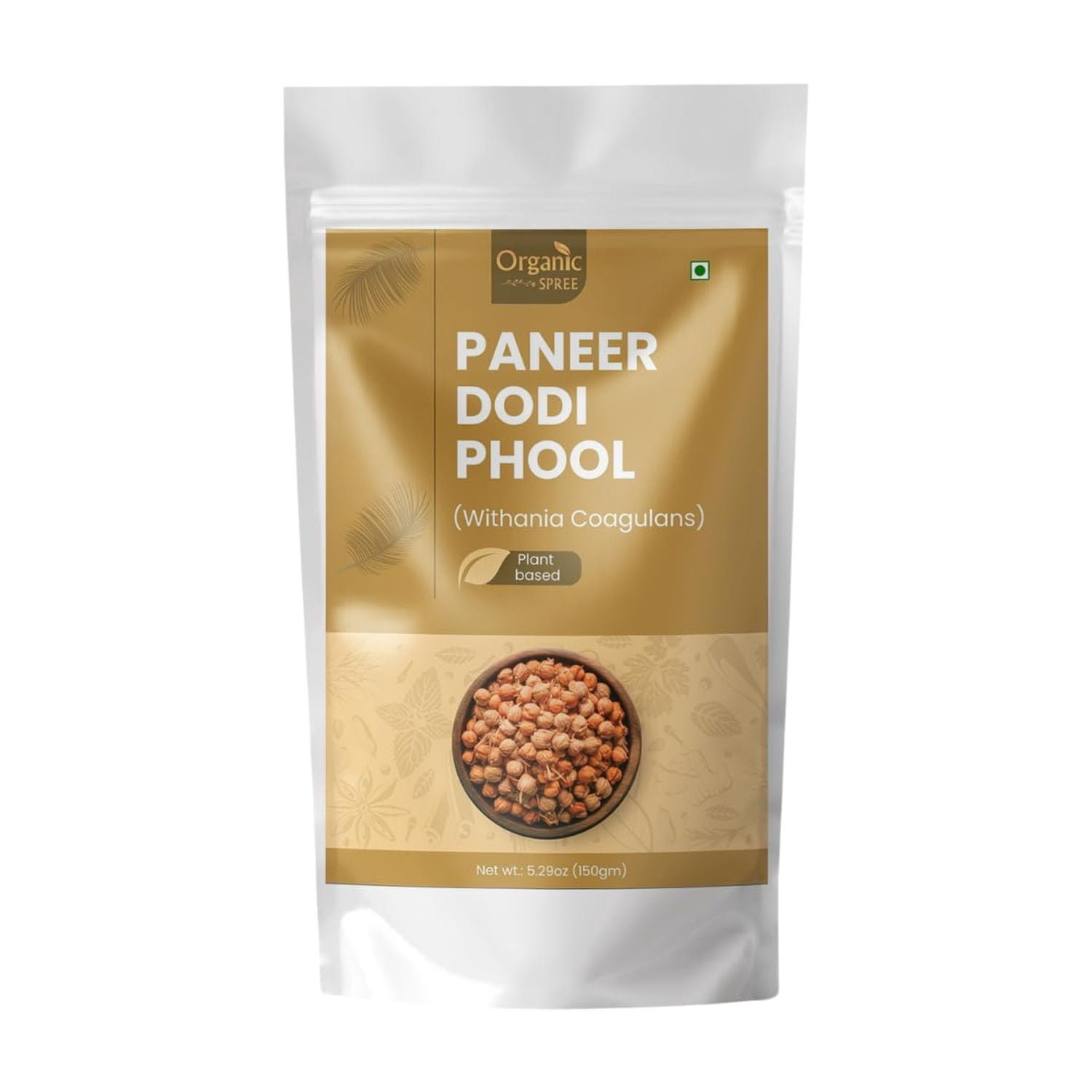 Organic Rennet Organic Spree Paneer Dodi Phool – Withania Coagulans | 5.29 oz (150 gm ...