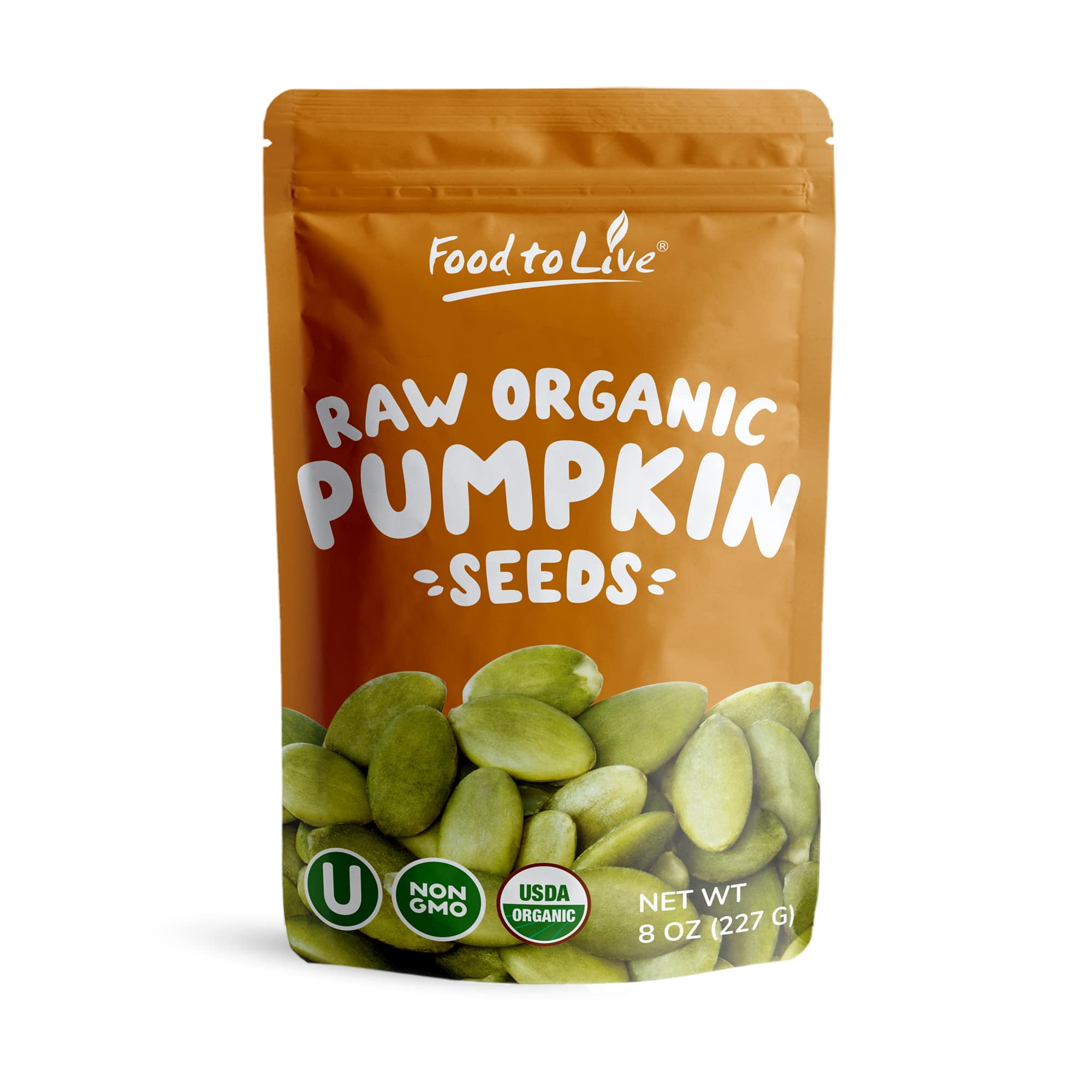 Organic Sprouted Pumpkin Seeds with Himalayan Salt, 8 Ounces NonGMO