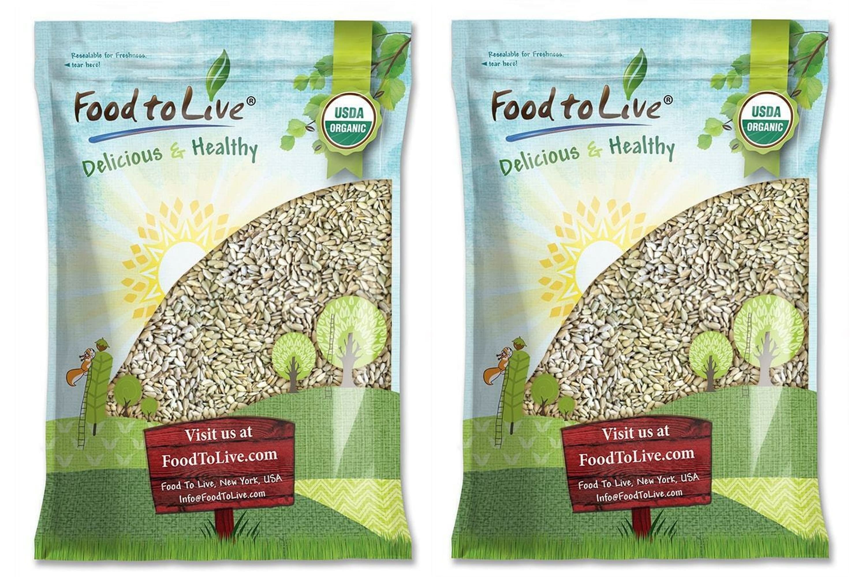 Organic Sprouted Sunflower Seeds, 12 Pounds - Non-GMO, Kosher, Raw, Vegan - by Food to Live