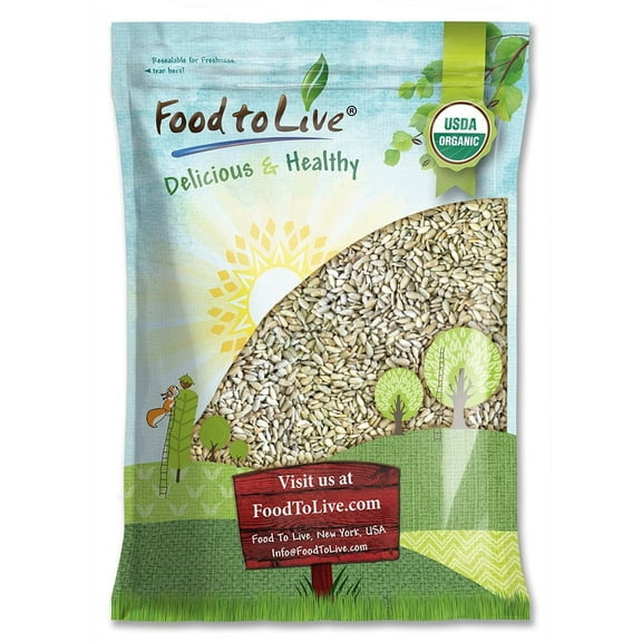 Organic Sprouted Sunflower Seeds, 8 Pounds - Non-GMO, Kosher, Raw, Vegan - by Food to Live