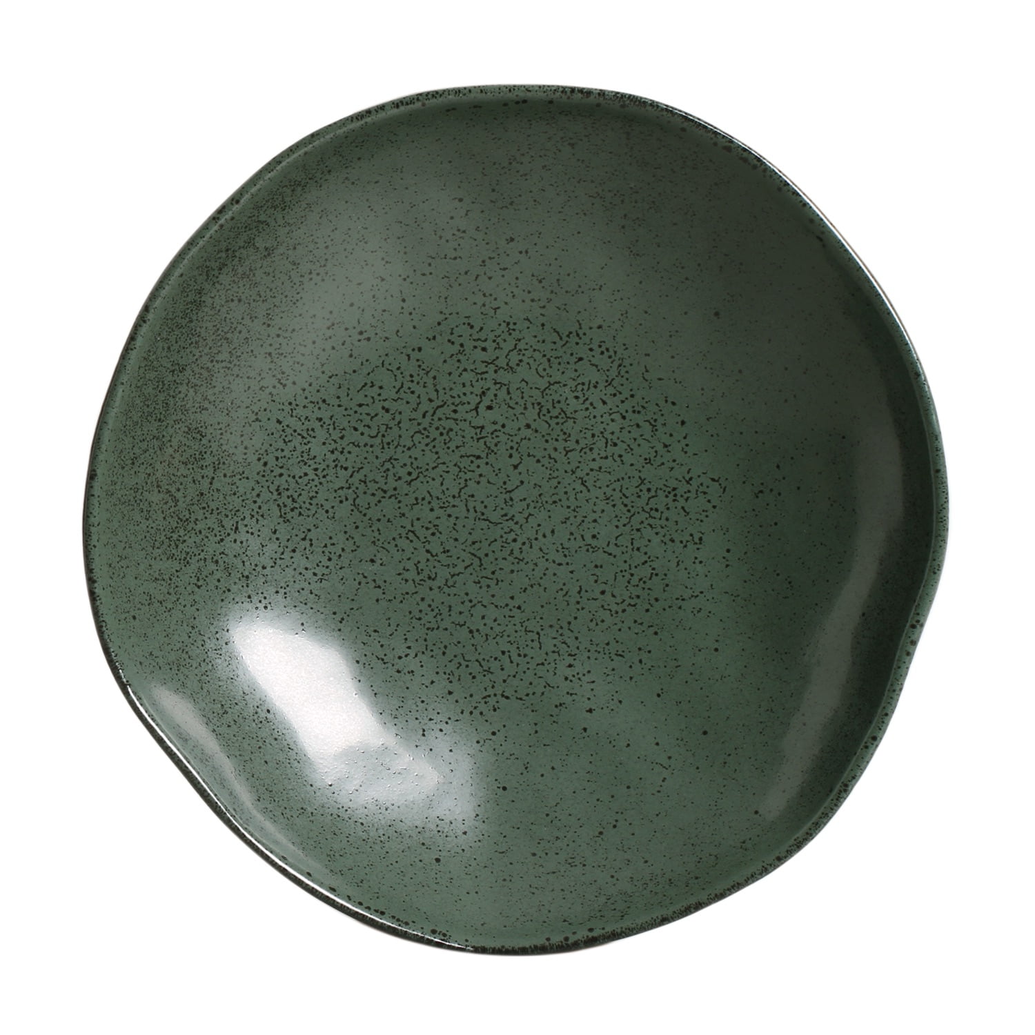 Greenery Porcelain Round Appetizer Bowl, 17.58 oz