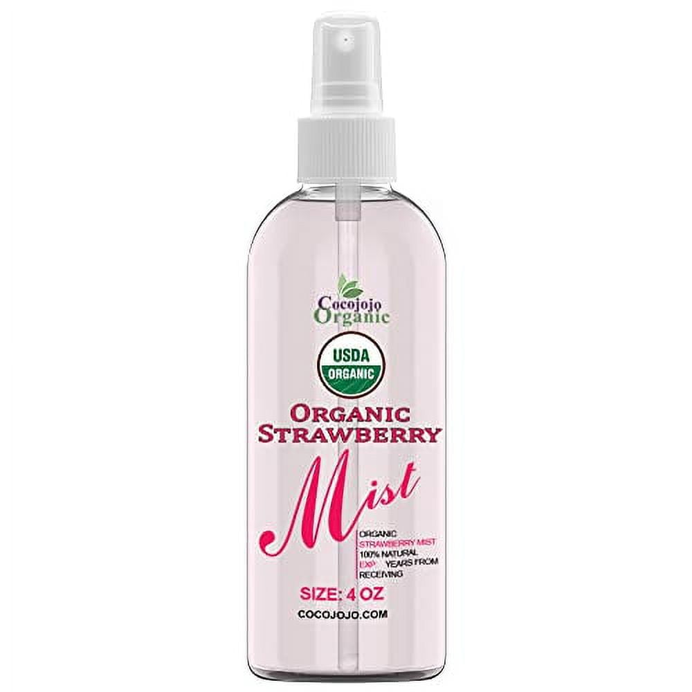 Organic Strawberry Mist For Skincare USDA Certified Organic, Face