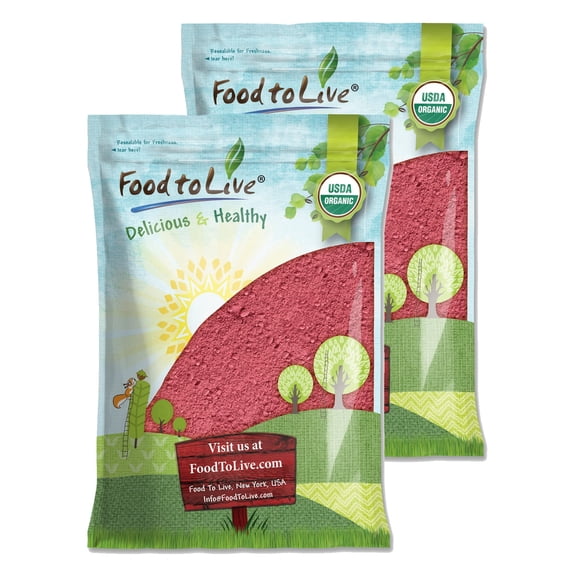 Organic Freeze-Dried  Strawberry Powder, 20 Pounds — Non-GMO, Vegan, Raw — by Food to Live