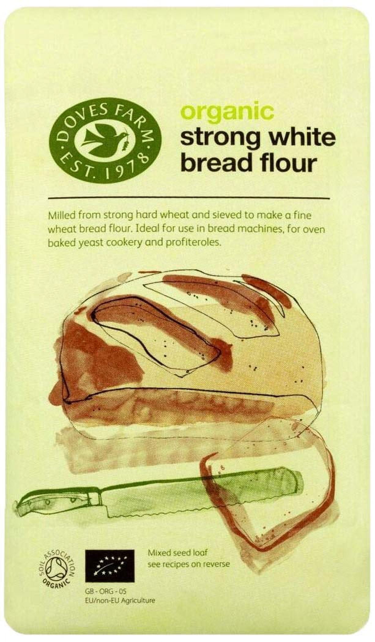 Organic Strong White Bread Flour British Sourdough Bread & Roll