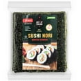 Organic Sushi Nori Seaweed Resealable Bulk Bag 50 Full Nori for Sushi Premium Roasted Kosher