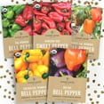 Organic Sweet Pepper Seeds Home Garden Variety Pack NonGMO USDA
