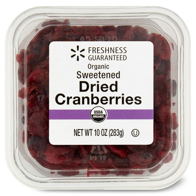 Organic Sweetened Dried Cranberries, 10 oz