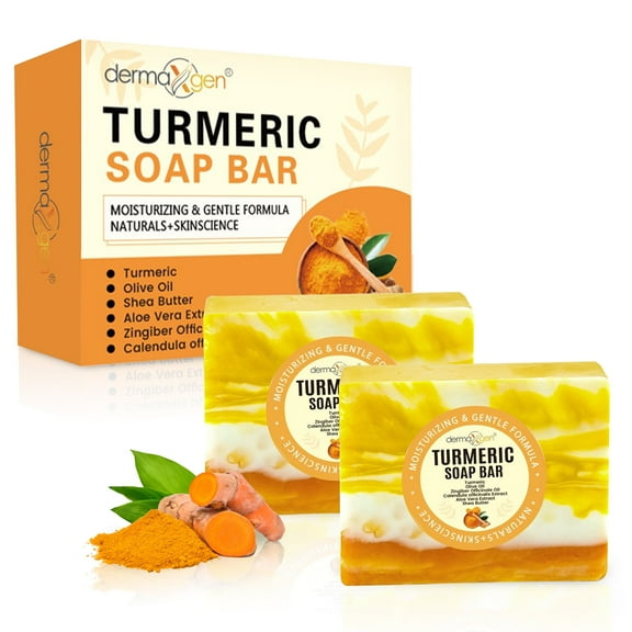Dermaxgen Organic Turmeric Soap Set of 2