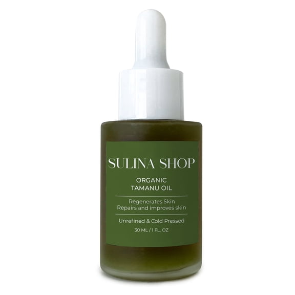 Organic Tamanu Oil | 100% Pure Cold-Pressed , Unrefined | For Face & Body | Deep Hydration