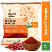 Organic Tattva Red Chili Powder (Lal Mirch) (7 oz/200 gm), Ground Spices with Natural Oils, No Additives, USDA Certified deal from Walmart