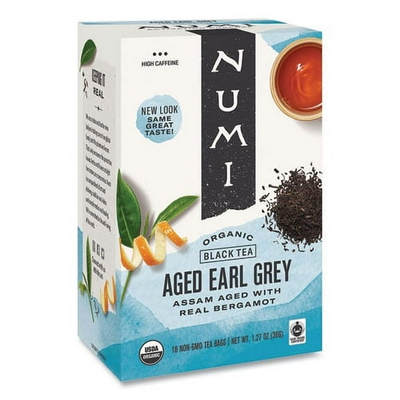Organic Teas And Teasans, 1.27 Oz, Aged Earl Grey, 18/box | Bundle of 2 Boxes