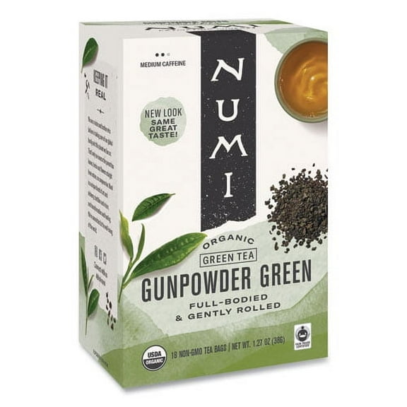 Organic Teas And Teasans, 1.27 Oz, Gunpowder Green, 18/box | Bundle of 10 Boxes