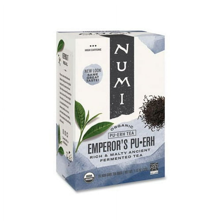 Organic Teas and Teasans, 0.125 oz, Emperor's Puerh, 16/Box Organic Teas and Teasans, 0.125 oz, Emperor's Puerh, 16/Box