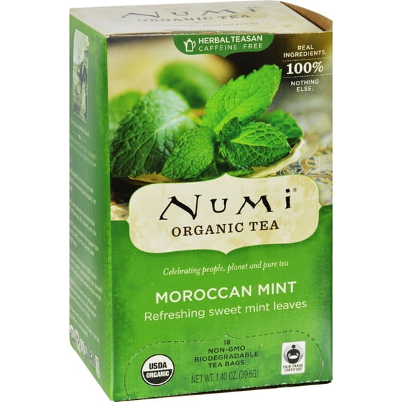 Numi Organic Tea Moroccan Mint - 18 Tea Bags
