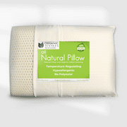 Organic Textiles Natural Latex Pillow for Sleeping with Organic Cotton Cover (Standard Size, Firm)