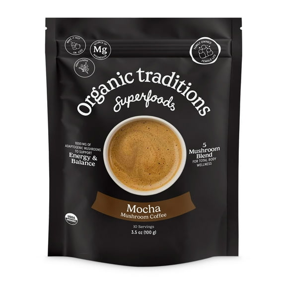 Organic Traditions | Mocha Mushroom Coffee