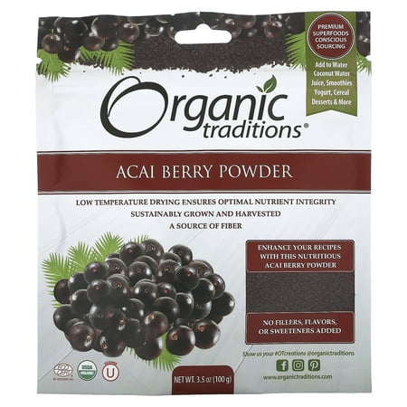 Organic Traditions - Acai Berry Powder - 3.5 oz.
