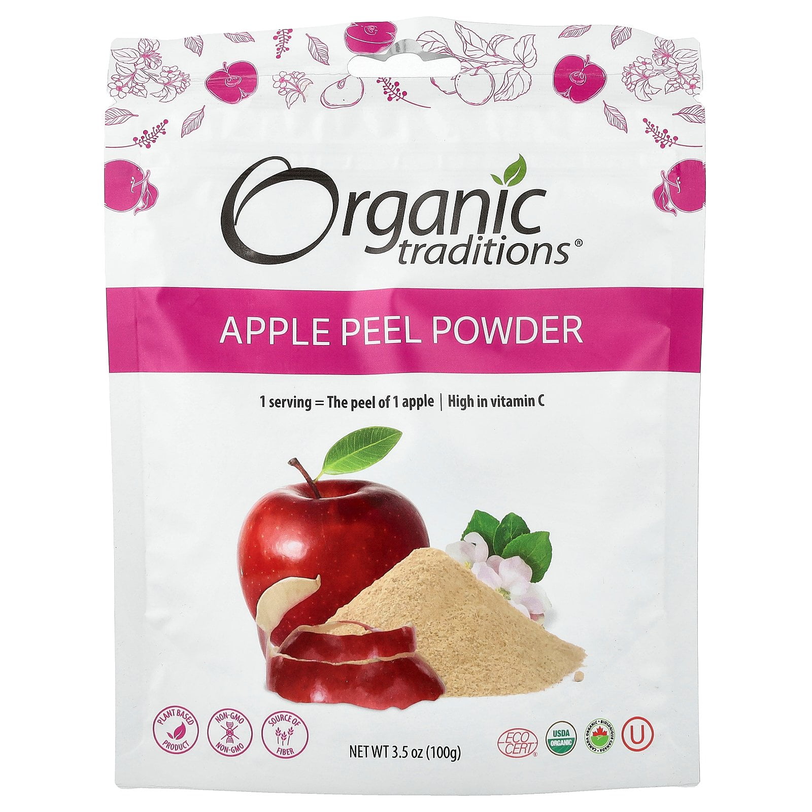 Organic Traditions - Apple Peel Powder - 3.5 oz.