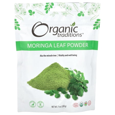 Organic Traditions - Moringa Leaf Powder - 7 oz.