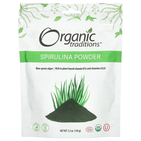 Organic Traditions - Spirulina Powder - 5.3 oz.