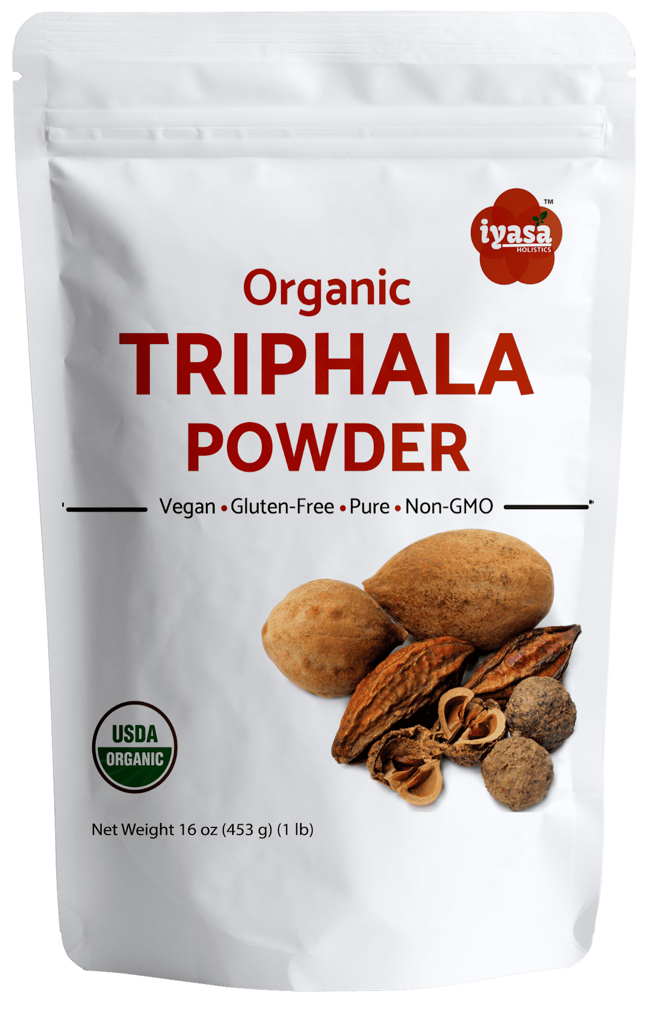 Organic Triphala Powder, Ayurveda Superfood, Natural Body Detox and Bowel Cleanser Herbal
