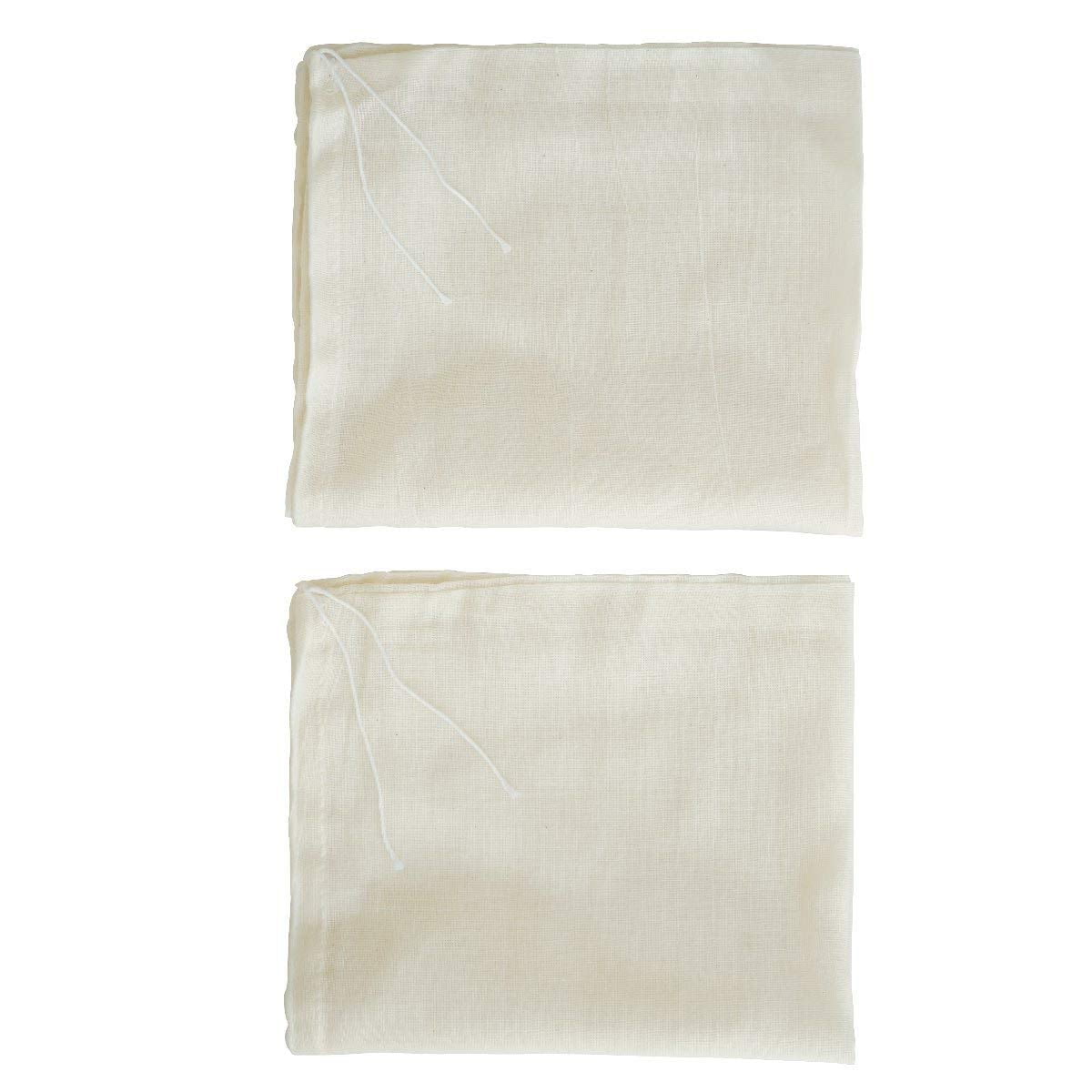 Organic Unbleached Cotton Muslin Cloth Bags Cheesecloth Bags, Nut