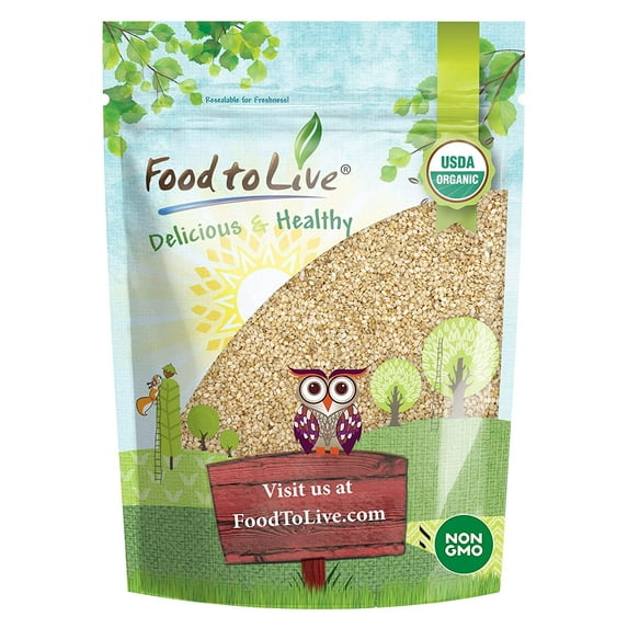 Organic Unhulled (Natural) Sesame Seeds, 0.75 Pounds — Non-GMO, Raw, Vegan, Kosher — by Food to Live