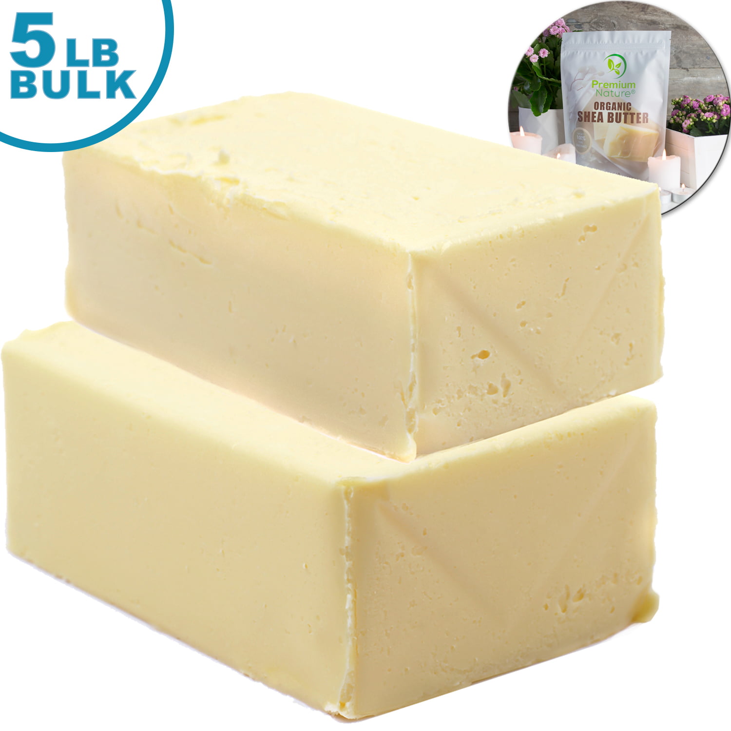 Organic Unrefined Shea Butter Bulk 5 lbs Limited Edition 2.0