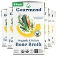 thumbnail image 1 of Organic Unsalted 16.9oz Chicken Bone Broth (6 Pack) – 7 Ingredients, Low FODMAP Certified, Filler Free, Gluten Free, Onion & Garlic Bulb Free, 1 of 5