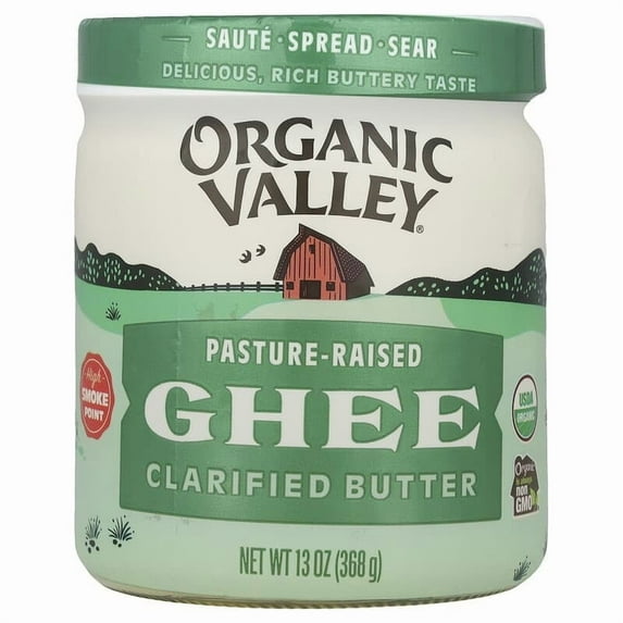 Organic Valley, Organic, Ghee, Clarified Butter, 13 oz Pack of 2
