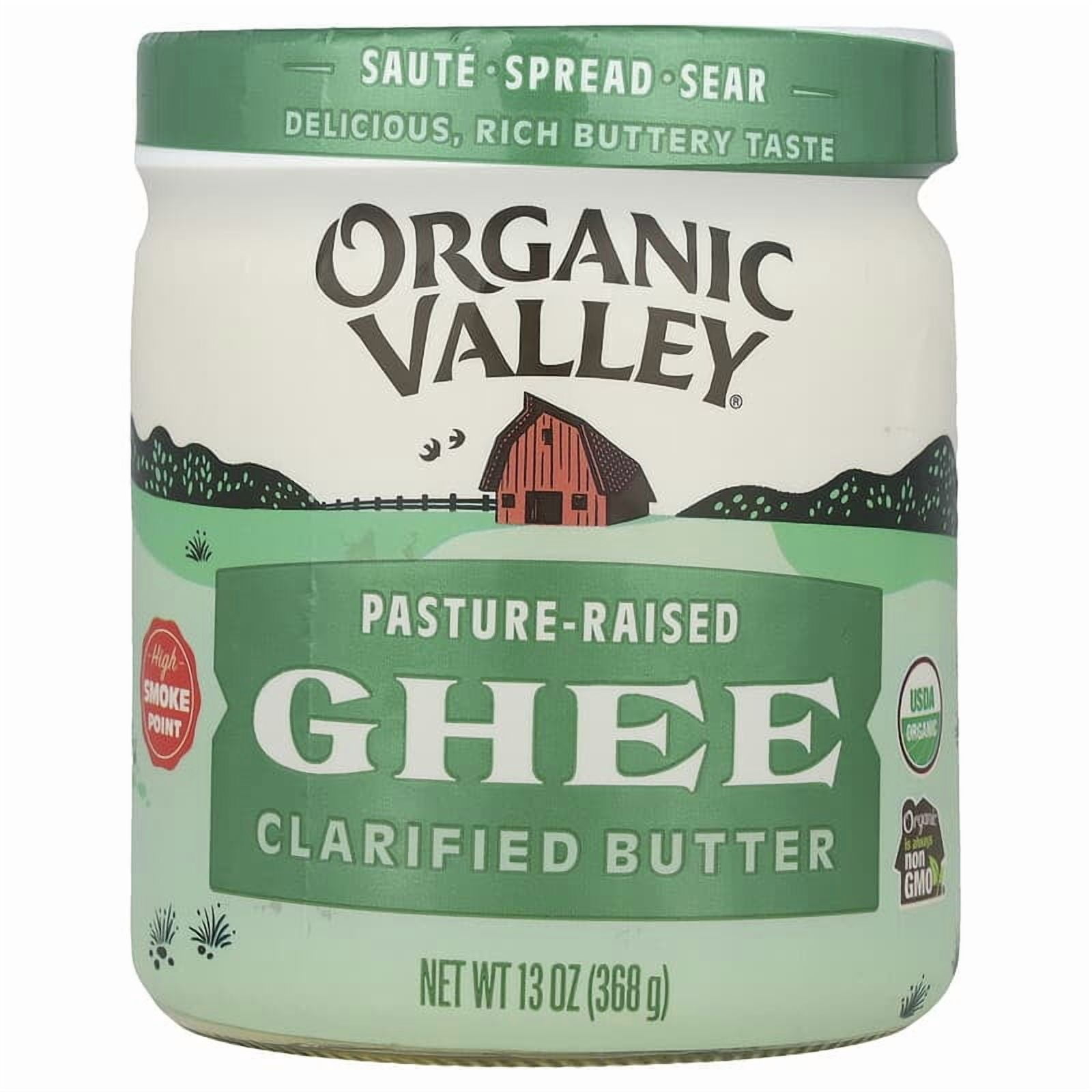 Organic Valley, Organic, Ghee, Clarified Butter, 13 oz Pack of 4