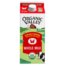 Organic Valley, Organic Whole Milk, Half Gallon Carton (64 oz)