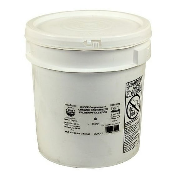 Organic Valley Whole Plain Pasturized Egg, 30 Pound Pail -- 1 each