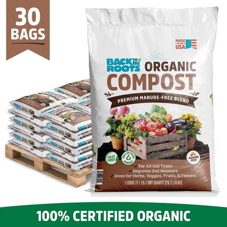 Organic Value Bulk Compost Soil Amendment Pallet 30 cu. ft.