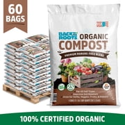 Back to the Roots Organic Compost Soil Amendment Pallet, 60 1 cu. ft. bags