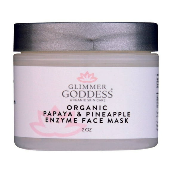 Organic Vegan Papaya & Pineapple Enzyme Face Mask 2 oz Ideal for Sensitive Skin