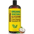 thumbnail image 1 of Organic Vegetable Glycerine - Big 32 fl oz - Made w/Organic Coconut Oil - by Seven Minerals, 1 of 7