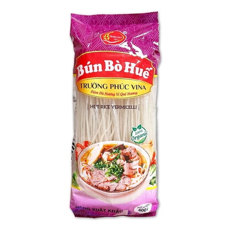 Organic Vermicelli Rice Noodles, Gluten-Free Rice Ramen Noodles, Vietnamese Hue-Style Brown Rice Noodles, Vegan Food Instant Rice Noodles for Cooking Asian Food - Organic Rice Asian Noodles