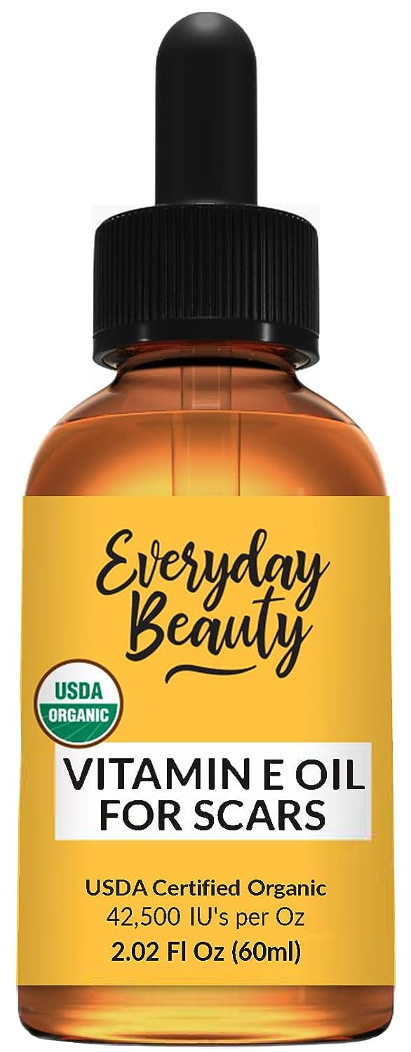 Organic Vitamin E Oil for Scars USDA Certified 100 All Natural Plant