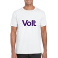 thumbnail image 1 of Organic Volt Wear White Eco Friendly Electric Vehicle EV T-Shirt, for men & women, up to size 5XL, 1 of 3