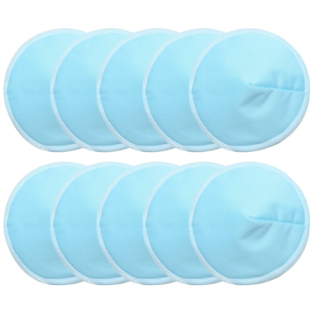Organic Bamboo Nursing Pads 10 Washable Pads Reusable Breastfeeding Cotton Pads for