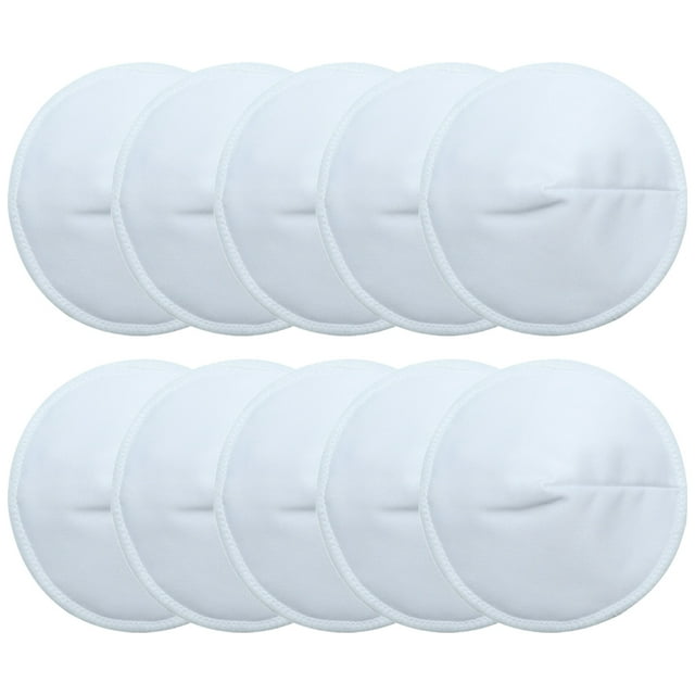 Organic Bamboo Nursing Pads 10 Washable Pads Reusable Breastfeeding Cotton Pads for