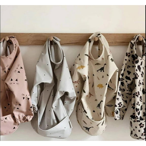 Organic Waterproof - Long Sleeve Bib - Rainbow - Medium