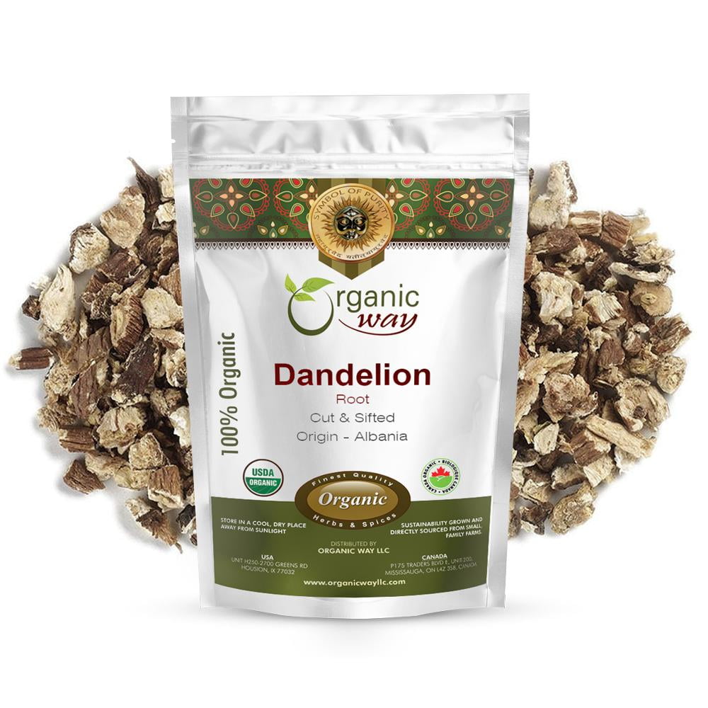 Organic Way Dandelion Root Herbal Tea, 4 Oz, Organic and Kosher ...