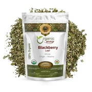 Organic Way Dried Blackberry Leaf Whole - Herbal Tea | European Wild-Harvest | Organic & Kosher Certified | Raw, Vegan, Non GMO & Gluten Free | USDA Certified | Origin - Albania (1/4 lbs / 4 oz)