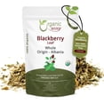 thumbnail image 1 of Organic Way Dried Blackberry Leaf Whole - Herbal Tea | European Wild-Harvest | Organic & Kosher Certified | Raw, Vegan, Non GMO & Gluten Free | USDA Certified | Origin - Albania (1/4 lbs / 4 oz), 1 of 9
