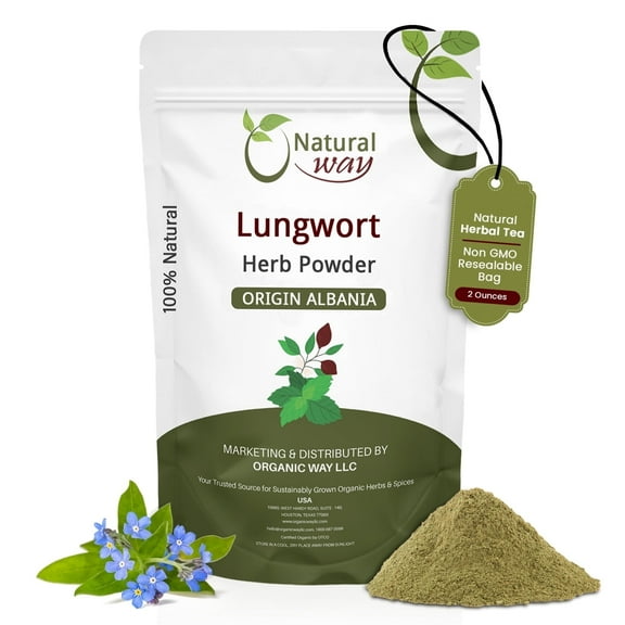 Natural Way Lungwort Herb (Pulmonaria Officinalis) Powder - Herbal Tea