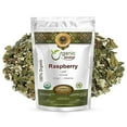 thumbnail image 1 of Organic Way Premium Dried Raspberry Leaf Whole (Rubus idaeus) - European Wild-Harvest | Organic & Kosher Certified | Raw, Vegan, Non GMO & Gluten Free | USDA Certified | Origin - Albania 1/4LBS / 4Oz, 1 of 1