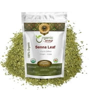 Organic Way Senna Leaf (Cassia Angustifolia) Cut & Sifted - Herbal Tea | Organic & Kosher Certified | Raw, Vegan, Non GMO & Gluten Free | USDA Certified | Origin - India (1 lbs / 16 oz)